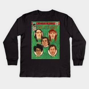 IT Crowd Comic Cover Kids Long Sleeve T-Shirt